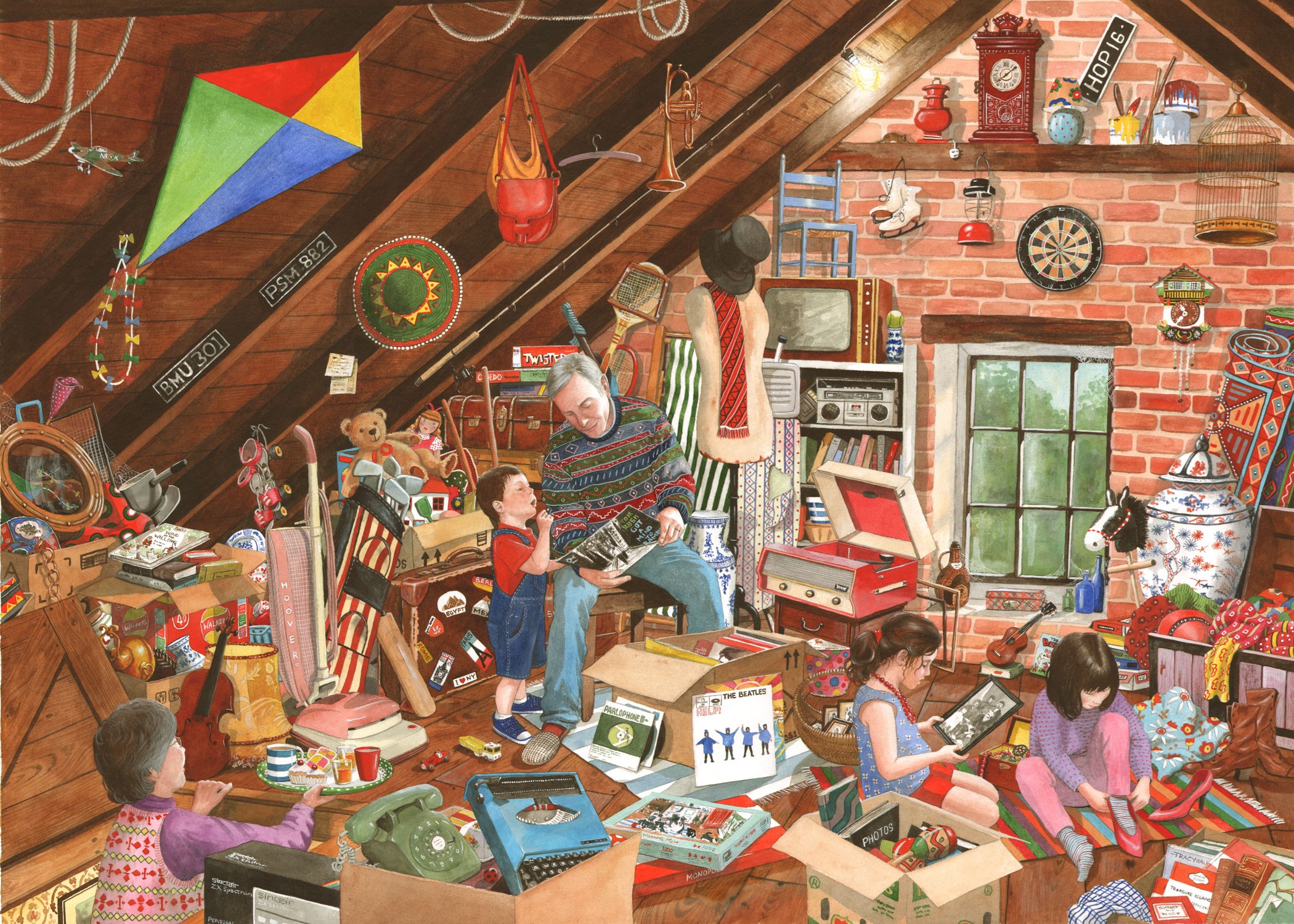 Castorland CastB-53407 The Cluttered Attic Puzzle 500